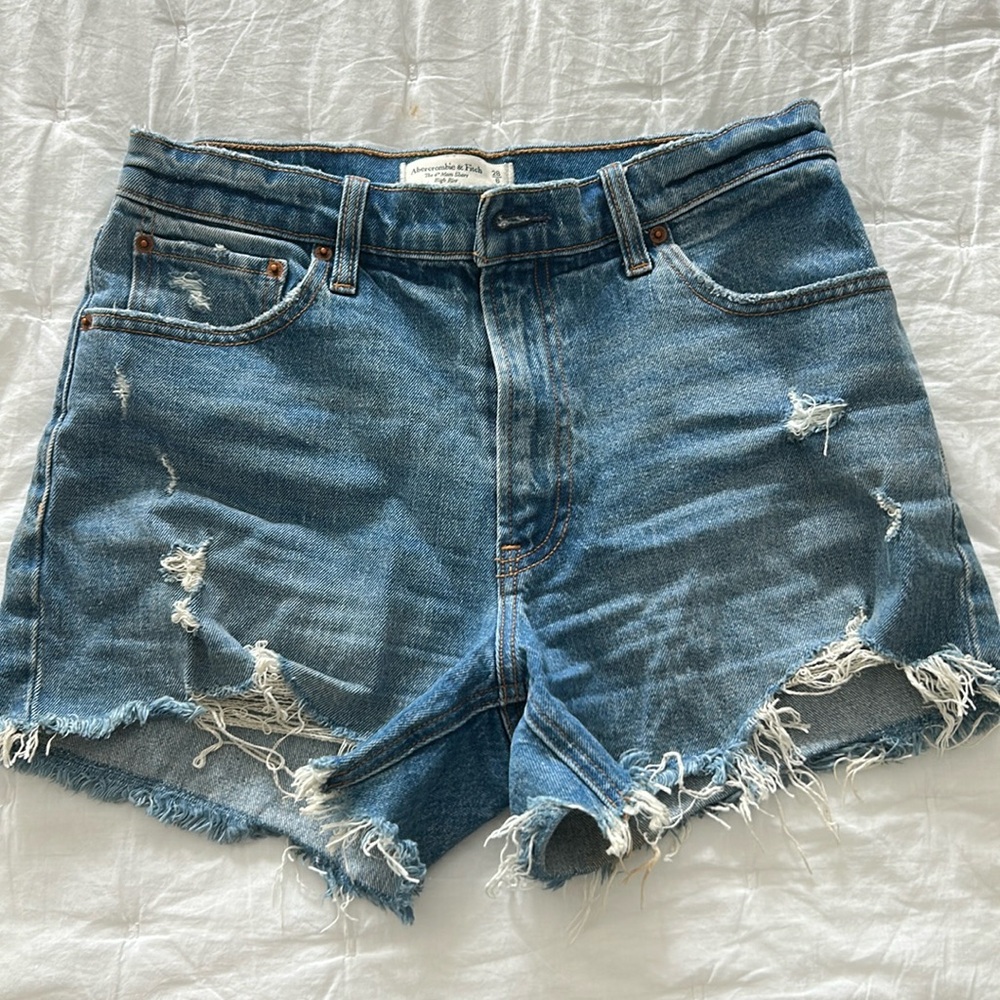 Abercrombie & Fitch Blue Jean Shorts